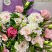 Авторский букет с георгинами, розами и гортензией