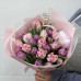 Букет сиренево-розовых пионовидных тюльпанов